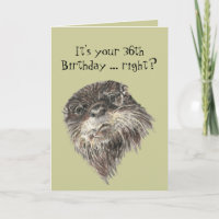 Humor de cumpleaños de 36 años con animal picante