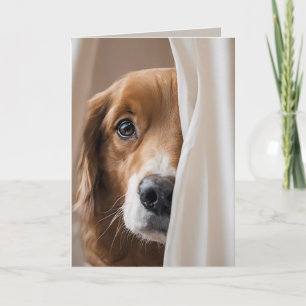 Tarjeta Humor de cumpleaños de Golden Retriever