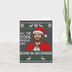 Tarjeta Humor de Cumpleaños de Navidad Divertido Jesús Nac
