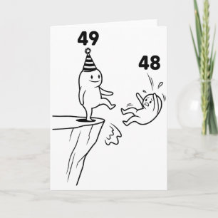 Tarjeta Humor de cumpleaños de niños de 49 años, fiesta de