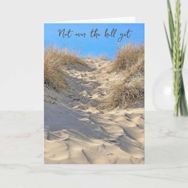 Tarjeta Humor de cumpleaños de Sand Dune (Anverso)
