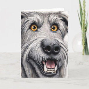 Tarjeta Humor de cumpleaños de Wolfhound