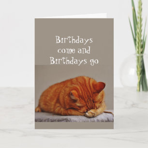 Tarjeta Humor de cumpleaños Gato disgustado de 30 años cue