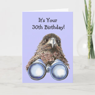 Tarjeta Humor de cumpleaños número 30 sobre la colina