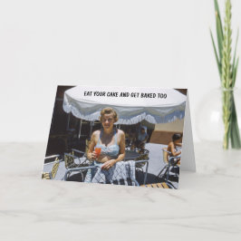 Tarjeta Humor de cumpleaños para ella