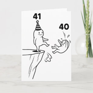 Tarjeta Humor de cumpleaños para niños de 41 años Cumpleañ