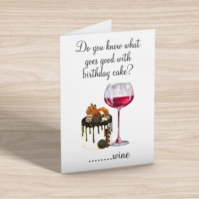 Tarjeta Humor de cumpleaños que bebe bizcocho para los ama (Subido por el creador)
