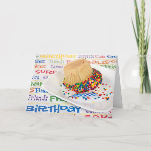 Tarjeta humor de cupcake de cumpleaños