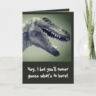 Tarjeta Humor de dinosaurio