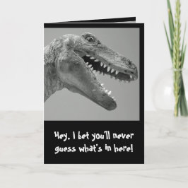 Tarjeta Humor de dinosaurio