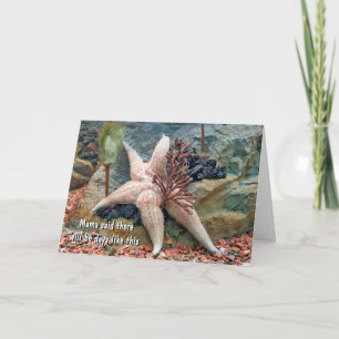 Tarjeta Humor de Estrella de Mar para Pensar en Ti