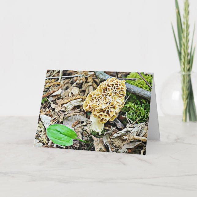 Tarjeta Humor de hongos divertidos pero románticos te amo (Anverso)