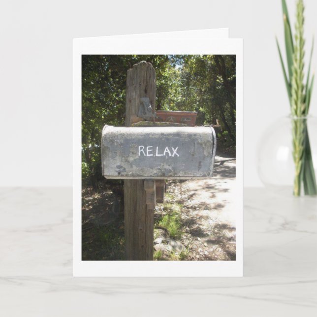 TARJETA HUMOR DE JUBILACIÓN - RELÁJESE - ¿RECUERDA CÓMO? (Anverso)