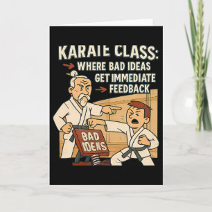 Tarjeta Humor de karate Cl Ideas Obtener retroalimentación
