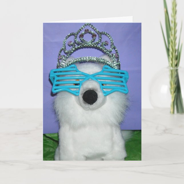 Tarjeta Humor de la princesa de cumpleaños (Anverso)