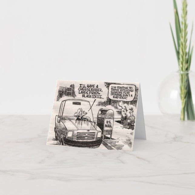 Tarjeta Humor de la vejez