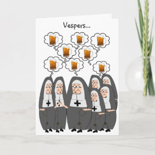 Tarjeta Humor de Monjas Católicas
