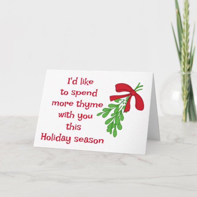 Tarjeta HUMOR DE MUérdago PARA MI AMOR EN NAVIDAD (Anverso)