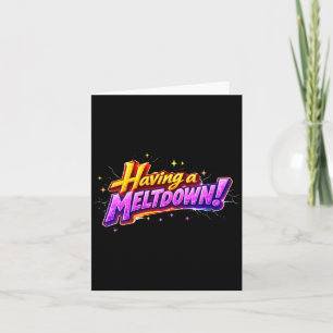 Tarjeta Humor de mujeres teniendo un colapso Cita divertid