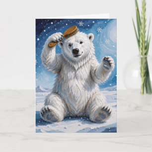 Tarjeta Humor de Oso Polar de Cumpleaños