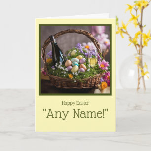 Tarjeta Humor de Pascua con nombre personalizable 