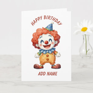 Tarjeta Humor de payaso de circo