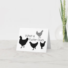 Tarjeta Humor de pollo: ¿¿Cuál es el problema del bote?? E