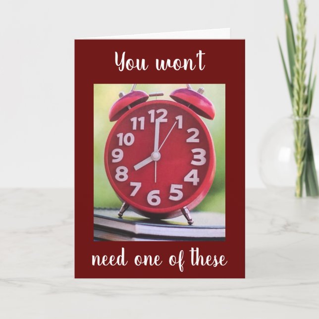 TARJETA **HUMOR DE RETIRO** PERO TAN "VERDADERO" (Anverso)