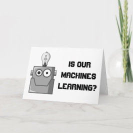 Tarjeta Humor de tecnología de aprendizaje automático