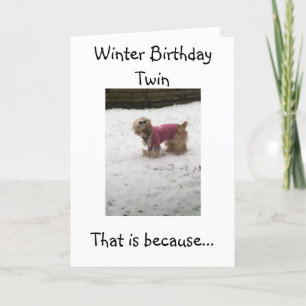 TARJETA HUMOR DE TWINS CALIENTE=SALUD DE CUMPLEAÑOS DE INV