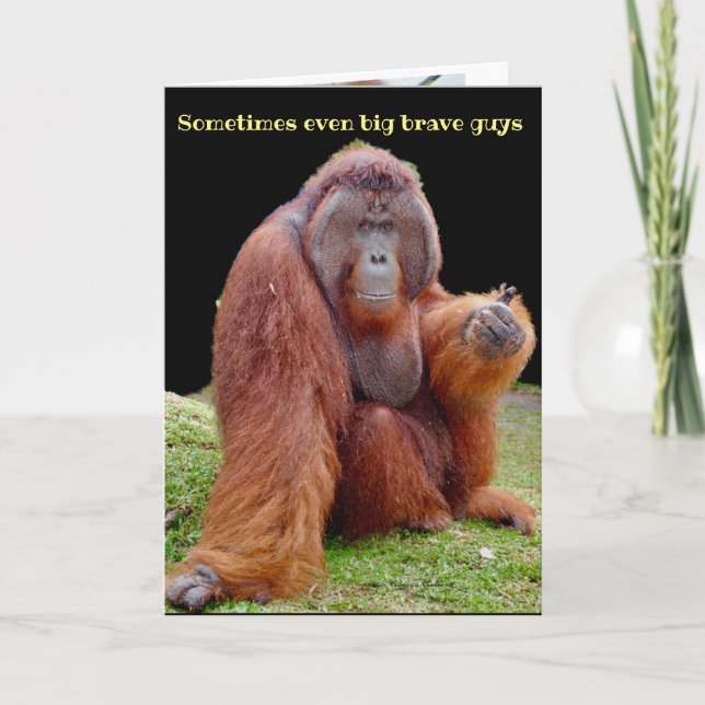 Tarjeta Humor de vasectomía se recuperará pronto (Anverso)