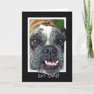 Tarjeta Humor del cumpleaños del bulldog