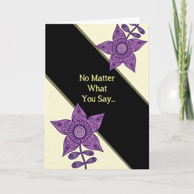 Tarjeta Humor del día del jefe (Anverso)