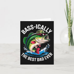 Tarjeta Humor Del Padre De Pescado Gracioso B-icamente El 