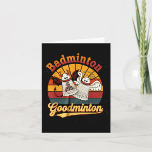 Tarjeta Humor deportivo divertido de Badminton Goodminton