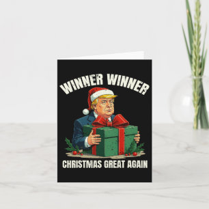 Tarjeta Humor divertida Navidad ganadora de Trump Navidade