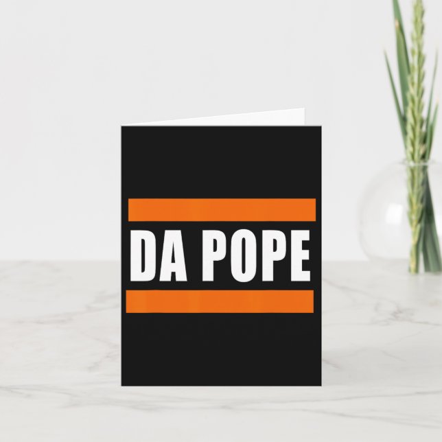 Tarjeta Humor divertido de Chicago Da Pope (Anverso)