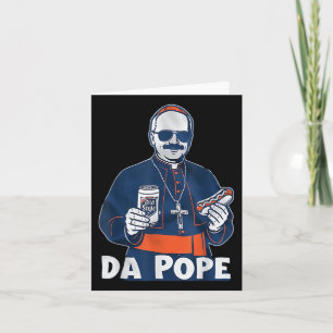 Tarjeta Humor divertido de Chicago Da Pope católico