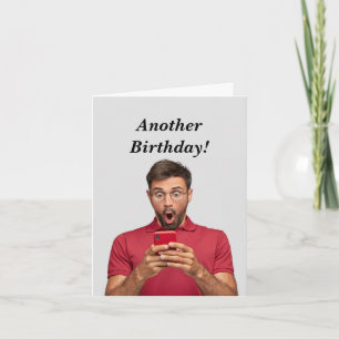 Tarjeta Humor divertido de cumpleaños masculino de edad