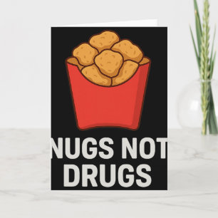 Tarjeta Humor Divertido de Nuggets de Pollo, Nuggets No Dr