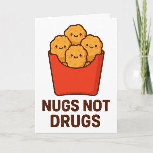 Tarjeta Humor Divertido de Nuggets de Pollo, Nuggets No Dr