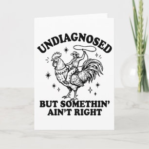 Tarjeta Humor Divertido No Diagnosticado Algo No Es Occide