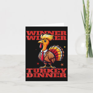 Tarjeta Humor Divertido Trump Ganador Ganador Cena De Pavo