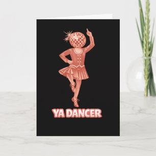 Tarjeta humor escocés divertido bailarín Felicitaciones