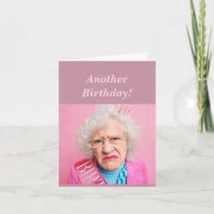 Tarjeta Humor femenino de cumpleaños divertida todas las n