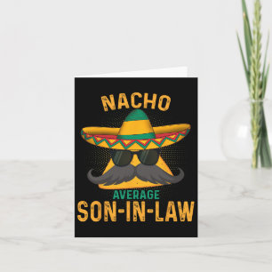 Tarjeta Humor gracioso de yerno de Nacho dice 20