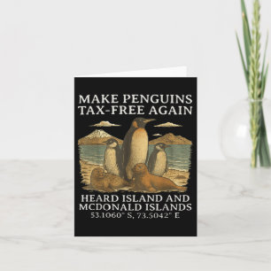 Tarjeta Humor gracioso pingüino sarcástico hace al pingüin