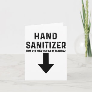 Tarjeta Humor Hand Sanitizer
