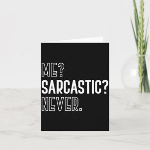 Tarjeta Humor Irónico Regalo de Chiste Sarcástico Sarcasmo
