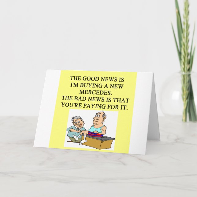 Tarjeta humor médica gracioso (Anverso)
